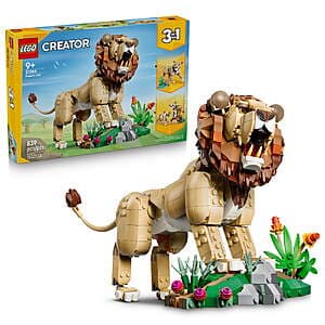 839-Pc LEGO Creator 3-in-1 Wild Animals: Majestic Lion Building Set (31386) $48 + Free S&H