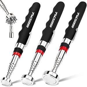 3-Pk 30" Sedy Extendable Telescoping Magnetic Grabber Tool (30/40/80 Lbs. Force) $10