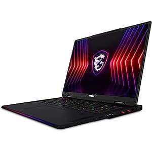 Refurb: MSI Gaming Laptops: Raider 18": i9-14900HX, RTX 4090, 32GB DDR5, 1TB $1900 & More + Free S&H w/ Prime
