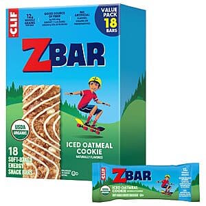 18-Pack 1.27oz Clif Kid ZBar Organic Soft Baked Bars (Iced Oatmeal Cookie) $9.10 w/ Subscribe & Save