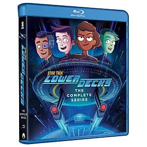 Star Trek: Lower Decks complete series Blu-ray box set with multiple discs and series artwork.