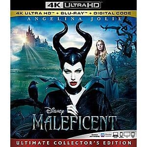 Disney Maleficent: Ultimate Collector's Edition (2014) (4K + Blu-Ray + Digital) $9.50