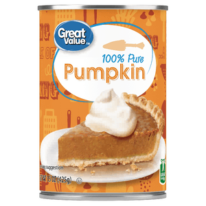 15-Oz Great Value 100% Pure Pumpkin Can: 4-Pk for $4; 1 for $1 + Free Store Pickup