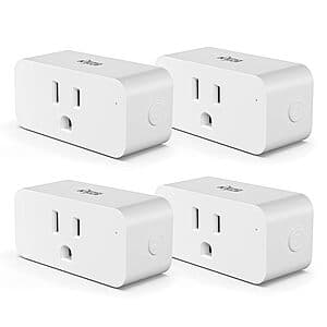4-Pack KMC Slim Low-Profile Wi-Fi Smart Plug (15A, 1875W) $10.25