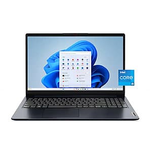 Lenovo IdeaPad 1i Laptop: 15.6" FHD Touchscreen, i5-1335U, 8GB DDR4, 256GB SSD $300 + Free Store Pickup