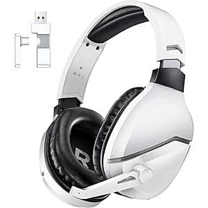 WolfLawS TA2000 Wireless Gaming Headset w/ Noise-Canceling Mic (PS5/PS4/PC) $13