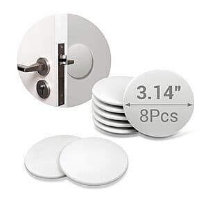 Prime Members: 8-Pack 3.14" ZJWZLG Heavy-Duty Adhesive Door Stoppers $4.50 + Free Shipping