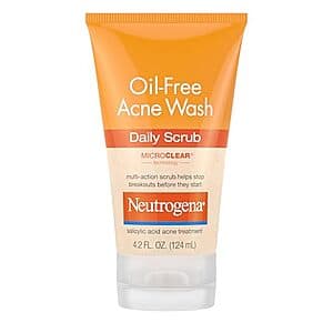 Select Accounts: 4.2-Oz Neutrogena Oil-Free Acne Face Wash w/ 2% Salicylic Acid $3.15 w/ Subscribe & Save