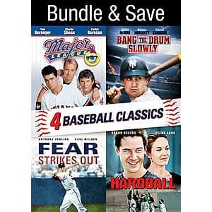 Big Baseball 4-Movies Bundle (Digital HD): Hardball, Major League, Fear Strikes Out $10 & More