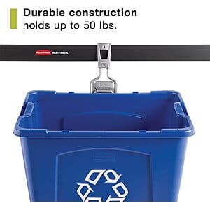 Rubbermaid Garage Fasttrack Mounted Recycling Wall Bin (Up to 50 lbs.) $17.40