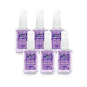 6-Ct 2-Oz Purell Hand Sanitizer Gel Lavender Travel Pump Bottle $5.70 w/ S&S