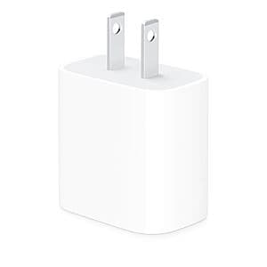 Apple 20W USB-C Power Adapter $9