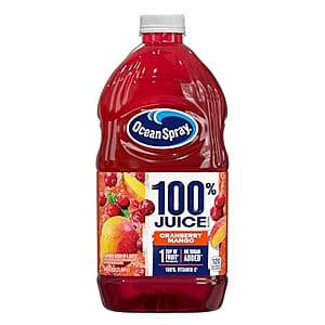 64-Oz Ocean Spray 100% Juice Cranberry Mango Juice Blend $2.85 w/ S&S