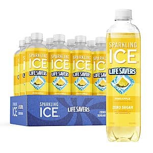 12-Pk 17-Oz Sparkling Ice LIFESAVERS Zero Sugar Sparkling Water (3 Flavors) $11.40 w/ S&S