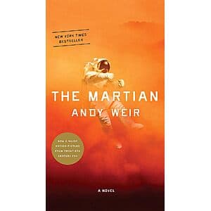 The Martian eBook cover by Andy Weir featuring a space-themed design with the title and author name.