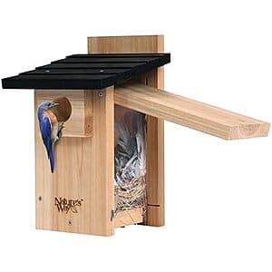 Prime Members: Nature's Way Bird Products CWH4 Cedar Bluebird Viewing House $13.95 + Free Shipping