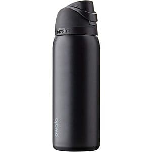 32oz Owala FreeSip Insulated Stainless Steel Water Bottle w/ Straw (Very Dark) $21.15