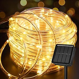 Prime Members: 39' Brightown Solar LED IP65 Outdoor Rope Lights $8.40 + Free S&H