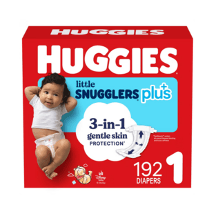 Costco Members: Huggies Plus Baby Diapers: Size 3-7 $40, Size 1-2 $30 + Free S&H