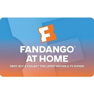 $50 Fandango At Home eGift Card (Digital Delivery) $40