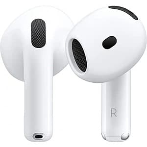 Open Box/Excellent: Apple AirPods 4 Wireless Earbuds (w/o ANC) $68 & More + Free S&H