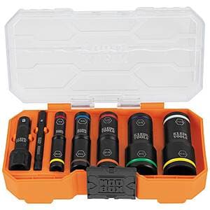Klein Tools KNECT Flip-10 SAE Impact Socket Set $30 + Free S&H