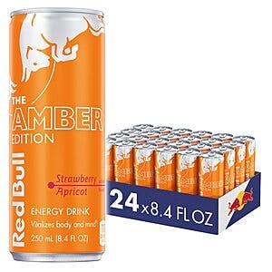 24-Ct 8.4oz Red Bull Energy Drinks: Sugar Free $27.15, Strawberry Apricot $21.50 & More w/ S&S + Free S&H