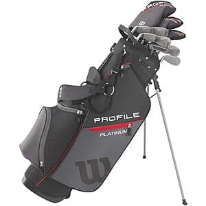 Wilson Men's Profile Platinum Complete Golf Club Set w/ Stand Bag (Right-Hand) $333.75 + Free Shipping