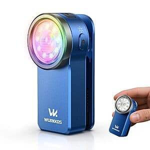 Wurkkos HD03 680 Lumen Rechargeable 95 CRI LED Clip Flashlight (Blue) $14
