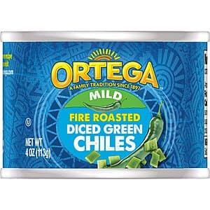 4-Oz Ortega Fire Roasted Diced Green Chiles (Mild) $0.95 w/ Subscribe & Save