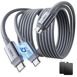 2-Pk 5' LISEN 240W Magnetic USB-C Cables $14