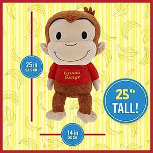 25" Kids Preferred Jumbo Curious George Plush $8.15
