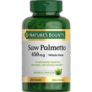 250-ct 450-mg Nature's Bounty Saw Palmetto Capsules $5.75 w/ S&S