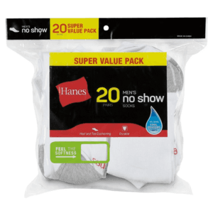 20-Pairs Hanes Men's Super Value Pack Socks (Various Styles) from $9.75