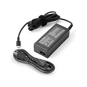 KTDYSPQ 65W USB-C Fast Charging Laptop Charger for HP Laptops & Chromebooks $7 + Free S/H w/ Prime