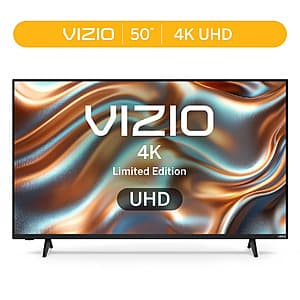 Walmart+ Members: 50" VIZIO V4K50S-08 4K UHD 60Hz Smart TV w/ VIZIO OS $128 + Free Shipping