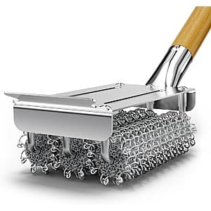 18" House Again Bristle-Free Stainless Steel BBQ Grill Brush w/ Scraper (Various) from $11.55