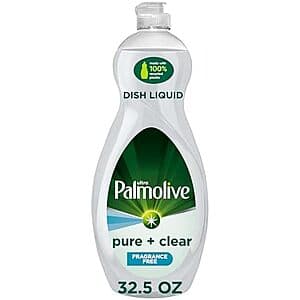 32.5-Oz Palmolive Ultra Dishwashing Liquid Dish Soap (Pure + Clear) $2.80 w/ S&S