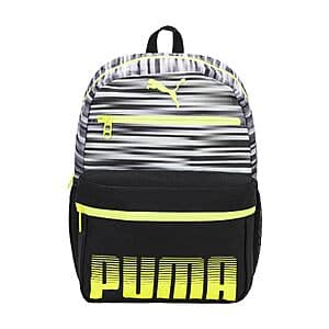 PUMA Kids' Meridian Backpack (Gray/Yellow) $9.20