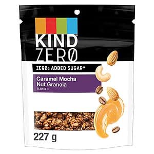 Select Accounts: 8-Oz Kind Zero Caramel Mocha Nut Granola (Zero Added Sugar) $3.30 w/ Subscribe & Save