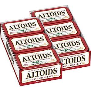 12-Pack 1.76-Oz Altoids Curiously Strong Mints (Peppermint) $14.25 w/ Subscribe & Save