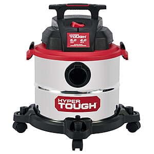 Hyper Tough 5 Gallon 4 HP Stainless Steel Wet Dry Vacuum $24