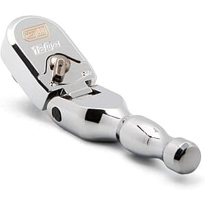 Gearwrench 3/8" 120XP Full Polish Stubby Flex Head Teardrop Socket Ratchet $31