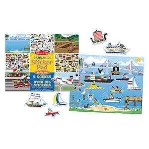 Melissa & Doug Sticker Pad w/ 5 Scenes & Over 165 Reusable Stickers (Vehicles) $5.40