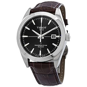 Tissot Men's 40mm Gentleman Automatic Watch w/ Leather Strap $364 + Free Shipping