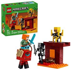 99-Pc LEGO Minecraft: The Nether Lava Battle Building Set $7