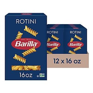 12-Pack 16-Oz Barilla Rotini Pasta $10.95 w/ Subscribe & Save