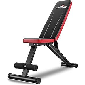 NICEPEOPLE Adjustable Weight Bench w/ 8 Backrest Angles (up to 660-Lb Capacity) $36 + Free S&H