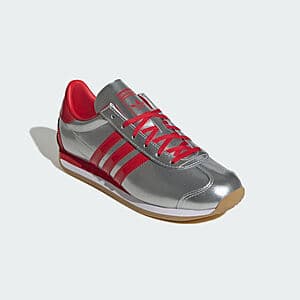 Women's adidas Country OG Running Shoe (Silver Metallic/Better Scarlet/Cloud) $25 + Free S/H