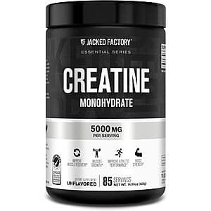 Select Accts: 14.99-Oz Jacked Factory Creatine Monohydrate Powder (Unflavored) $13.50 w/ Subscribe & Save